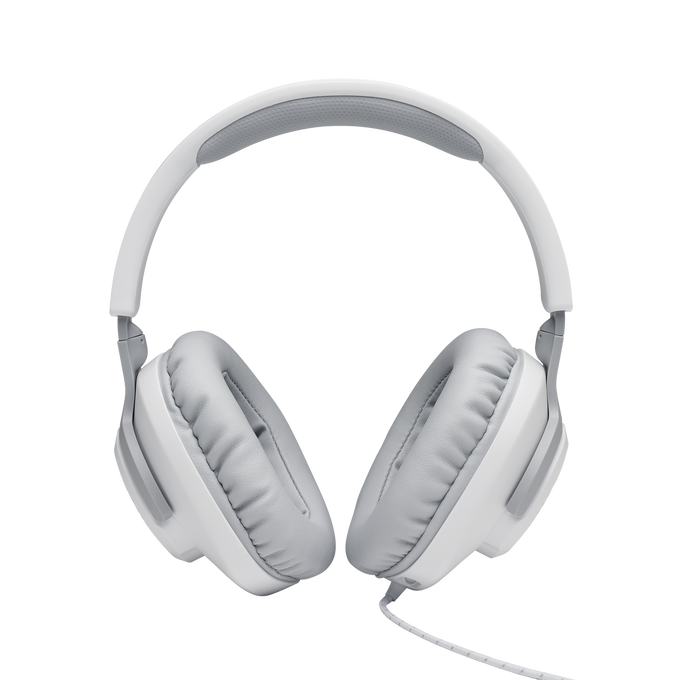 JBL Quantum 100 - White - Wired over-ear gaming headset with flip-up mic - Detailshot 2 image number null
